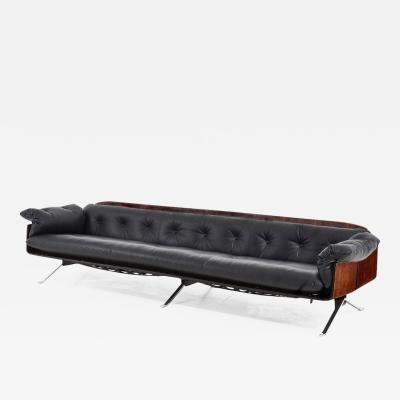 Novo Rumo Brazilian Jacaranda Rosewood Sofa 1960