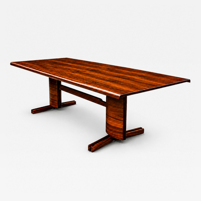 Novo Rumo Brazilian Modern Dining Table in Cavi na Wood by Novo Rumo Brazil 1960s