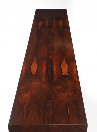 Novo Rumo Brazilian Modern Rosewood Credenza With Bow Design by Novo Rumo 1960s 