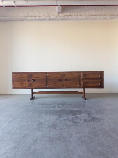 Novo Rumo Brazilian Rosewood Sideboard by Novo Rumo 1965