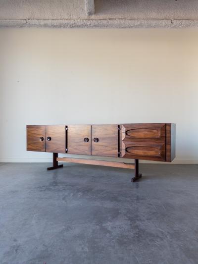 Novo Rumo Brazilian Rosewood Sideboard by Novo Rumo 1965