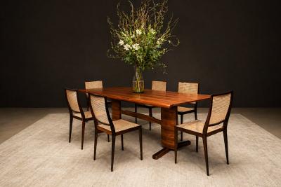 Novo Rumo Dining Table in Cavi na Wood by Novo Rumo Brazilian Modern 1960s