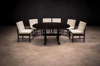 Novo Rumo Extendable Table with Ebony Finish Novo Rumo 1960s