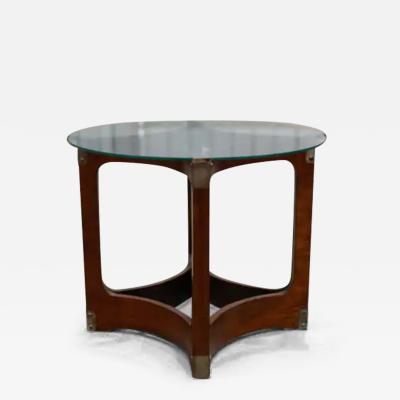 Novo Rumo Mid Century Modern Side Table in Bentwood Glass by Novo Rumo 1960s Brazil