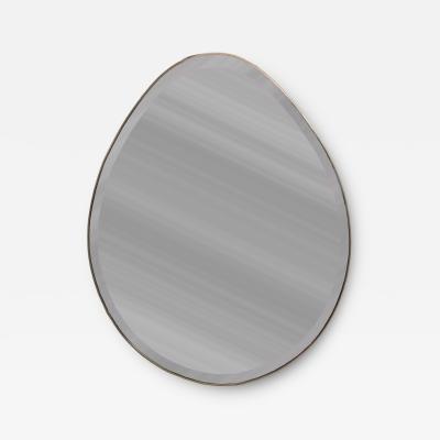Novocastrian English Contemporary Egg Shaped Wall Mirror