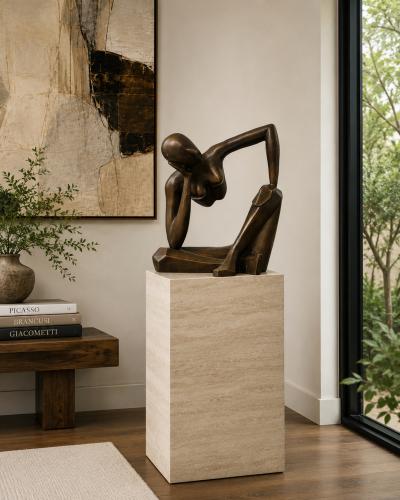 Nubia Liliana M ndez Meditation Limited Edition Bronze Sculpture Colombia 05