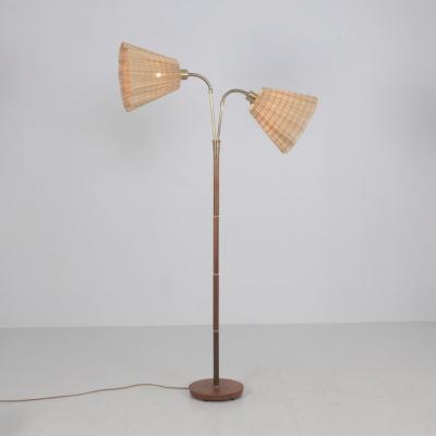 Nybro Armaturfabrik Mid Century Modern Adjustable Floor Lamp Nybro Armaturfabrik NAF Sweden 1950s