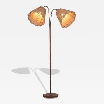 Nybro Armaturfabrik Mid Century Modern Adjustable Floor Lamp Nybro Armaturfabrik NAF Sweden 1950s