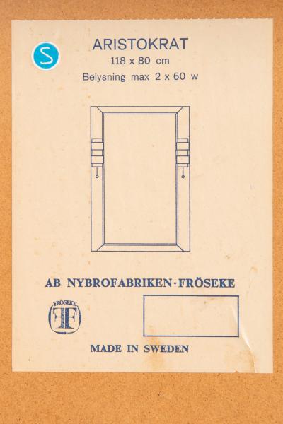 Nybro Fr seke Mirror Model Aristokrat Produced by Fr seke AB Nybrofabriken