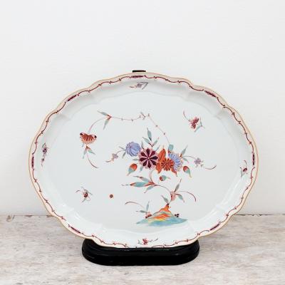 Nymphenburg Indian Summer Flowers Oval Platter Germany circa 1960