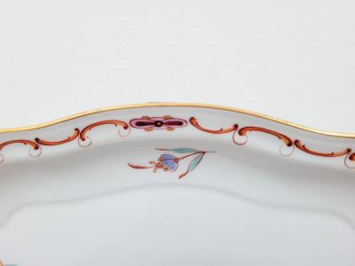 Nymphenburg Indian Summer Flowers Oval Platter Germany circa 1960