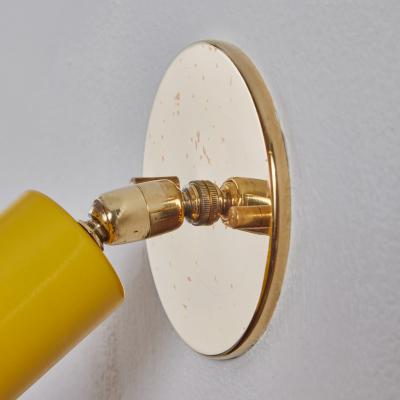 O Luce 1960s Tito Agnoli Perforated Yellow Metal Brass Sconce for O Luce