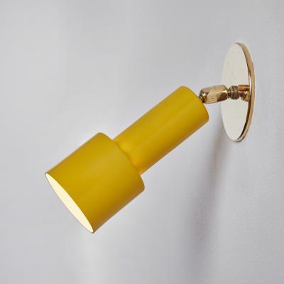 O Luce 1960s Tito Agnoli Perforated Yellow Metal Brass Sconce for O Luce