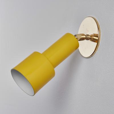 O Luce 1960s Tito Agnoli Perforated Yellow Metal Brass Sconce for O Luce
