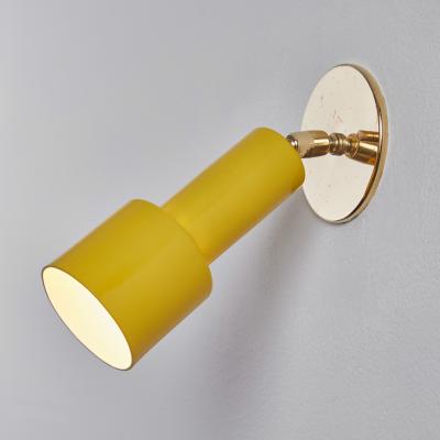 O Luce 1960s Tito Agnoli Perforated Yellow Metal Brass Sconce for O Luce