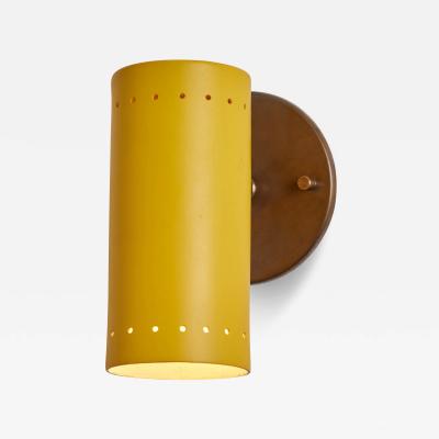 O Luce 1960s Tito Agnoli Yellow Metal and Brass Articulating Sconce for O Luce