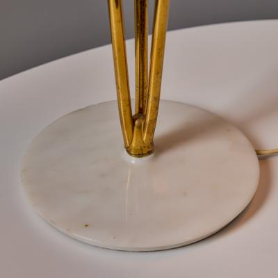 O Luce Rare 1950s Angelo Ostuni Multicolored 3 Shade Table Lamp for O Luce