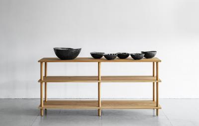 OAK DOWEL CONSOLE