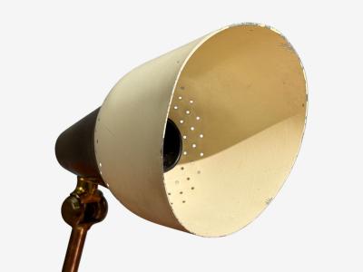 OBA Swedish Modern Desk Lamp Brass Metal Sweden 1950s