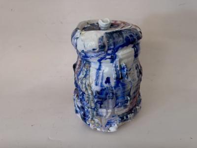 OFUKE URUSHI MIZUSASHI TEA CEREMONY WATER JAR by Kodai Ujiie