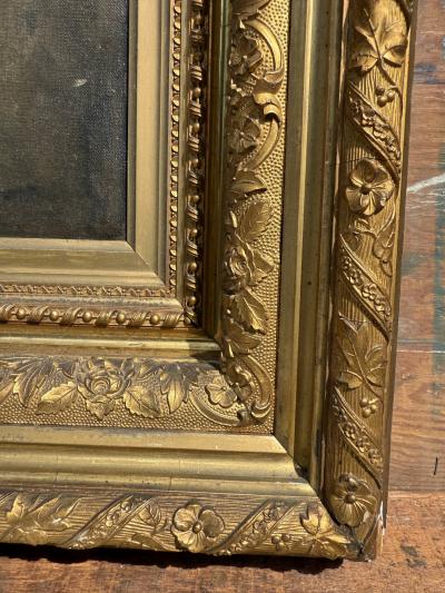 OLD MASTER BEAUTIFUL FLOWERS OIL PAINTING IN MAGNIFICIENT ORIGINAL FRAME