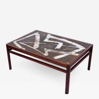 OLE BJORN KRUGER ABSTRACT TILE COFFEE TABLE