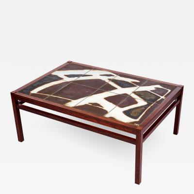 OLE BJORN KRUGER ABSTRACT TILE COFFEE TABLE