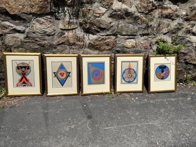 OLGA FROBE KAPTEYN EXCEPTIONAL SET OF 14 ART DECO ERA LITHOGRAPHS BY OLGA FROBE KAPTEYN