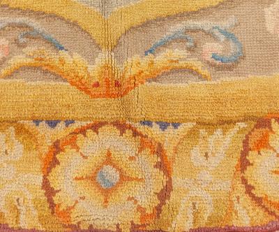 ONE OF A KIND SAVONNERIE STYLE SPANISH CIRCULAR RUG