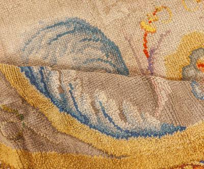 ONE OF A KIND SAVONNERIE STYLE SPANISH CIRCULAR RUG