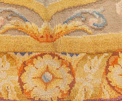 ONE OF A KIND SAVONNERIE STYLE SPANISH CIRCULAR RUG