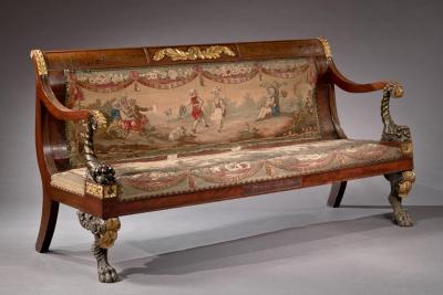 ONE OF THE PAIR OF JAMES BEEKMAN FAMILY CLASSICAL SOFAS