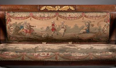 ONE OF THE PAIR OF JAMES BEEKMAN FAMILY CLASSICAL SOFAS