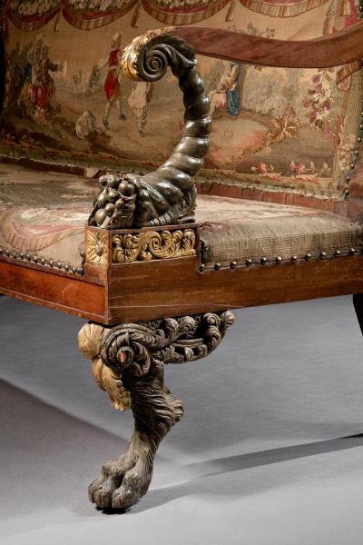 ONE OF THE PAIR OF JAMES BEEKMAN FAMILY CLASSICAL SOFAS