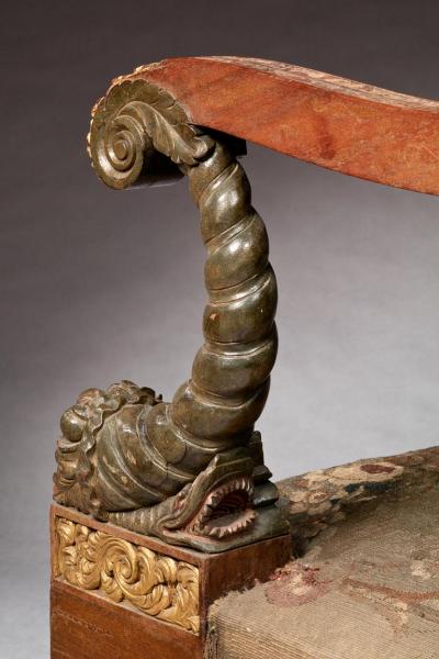 ONE OF THE PAIR OF JAMES BEEKMAN FAMILY CLASSICAL SOFAS