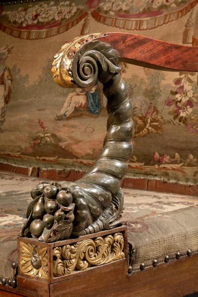 ONE OF THE PAIR OF JAMES BEEKMAN FAMILY CLASSICAL SOFAS