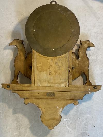 OPULENT GUSTAVIAN SWEDISH GOLDLEAF CARVED CLOCK