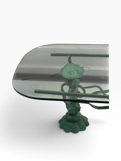 ORGANIC MODERNIST VERDIGRIS BRONZE COFFEE TABLE