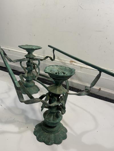 ORGANIC MODERNIST VERDIGRIS BRONZE COFFEE TABLE