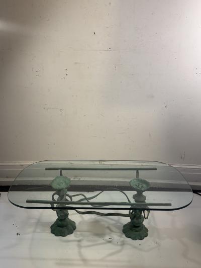 ORGANIC MODERNIST VERDIGRIS BRONZE COFFEE TABLE