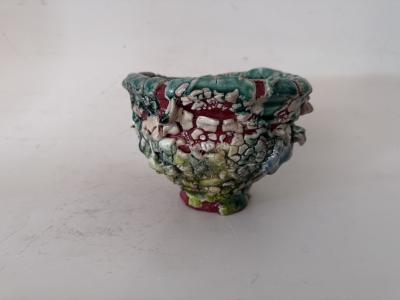 ORIBE URUSHI CHAWAN CEREMONIAL TEA BOWL by Kodai Ujiie Japanese b 1990 