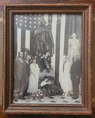 ORIGINAL 1931 Jefferson Davis Capitol Statue Unveiling Photo
