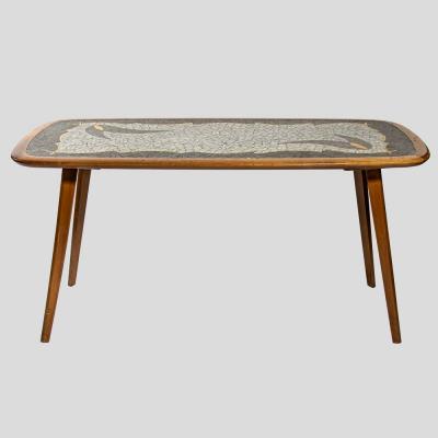 ORIGINAL 1950S ART MOSAIC TABLE