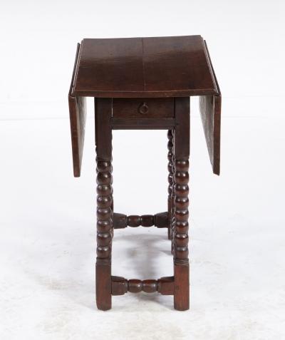 Oak Bobbin Gateleg End Table