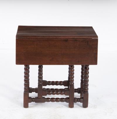 Oak Bobbin Gateleg End Table