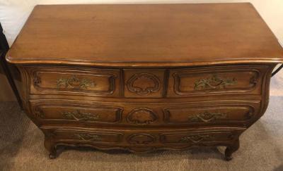 Oak Bodart Burn Impressed Bombay Country French Commode Chest or Dresser