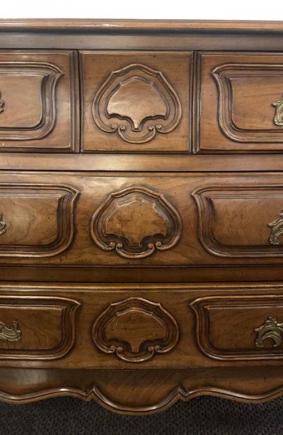 Oak Bodart Burn Impressed Bombay Country French Commode Chest or Dresser