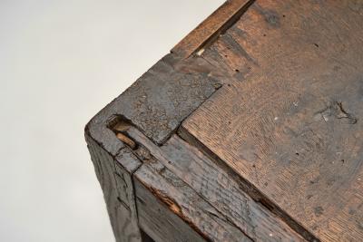 Oak Cabinet with Carved Medallions on Doors Europe ca 17th Century