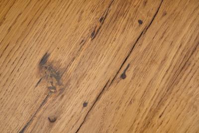 Oak Coffee Table with Round Legs Europe 1960s