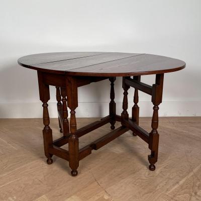 Oak Drop Leaf Table England Circa 19th Century